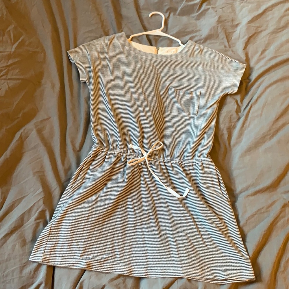 Lou & Grey pin striped casual dress with pockets